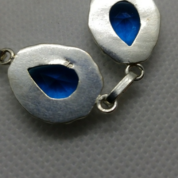 Blue topaz 925 Sterling bracelet - Picture 5 of 5